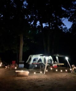 Coleman Camping Tent with Instant Setup, 4/6/8/10 Person Weatherproof Tent with WeatherTec Technology, Double-Thick Fabric, and Included Carry Bag, Sets Up in 60 Seconds 8-person Cabin Tent 44 71NzBYv0MJL