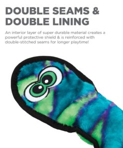 Outward Hound Durablez Tough Plush Squeaky Dog Toy, Snake, Blue, XL Blue Snake 26 71NznK6XGYL
