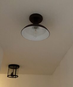 Design House 519884 Kimball 1 Light Semi Flush Mount Ceiling Light, Bronze Coffee Bronze 1 Count (Pack of 1) 37 71O EeEyVML