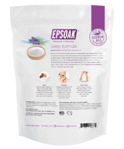 Epsoak Epsom Salt 2 lbs - Lavender Sleep Formula Bath Salts 2 Pound (Pack of 1) 10 71O I9UUnJL