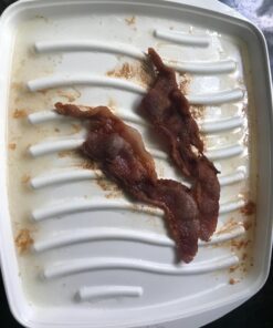 MSC International 78416 Joie Piggy Microwave Bacon Tray with Splatter Lid, Holds 4-5 Strips of Bacon, 10.5 x 8.5 x 2 45 71O Vtw3JdL