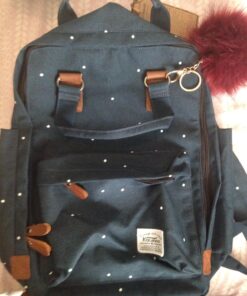 KAUKKO Stylish Oxford Fabric Backpack Travel Rucksack lightweight Hiking Bag Satchel(K1007 BLUE) 17 71O wrwQqAL