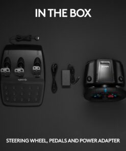 Logitech G29 Driving Force Racing Wheel and Floor Pedals, Real Force Feedback, Stainless Steel Paddle Shifters, Leather Steering Wheel Cover for PS5, PS4, PC, Mac - Black 28 71O0azXNDEL