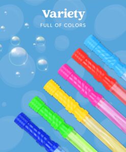 JOYIN 14.6’’ Big Bubble Wands for Kids, 1 Dozen Bubble Wand Bulk with Bubbles Refill Solution for Summer Toy Party Favor, Outdoors Activity, Easter Basket Stuffers, Birthday Gift Classic 20 71O0idSMKkL