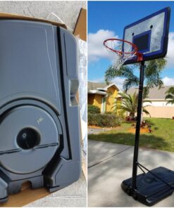Lifetime Height Adjustable Portable Basketball System, 44 Inch Backboard 39 71O1C3Rb xL