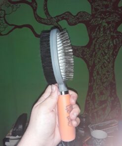 Professional Double Sided Pin & Bristle Brush for Dogs & Cats by GoPets Grooming Comb Cleans Pets Shedding & Dirt for Short Medium or Long Hair 46 71O1MXZuh0L