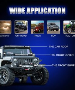 AutoFeel LED Light Bar Kit 52 Inch + 22 Inch + 4PCS 4Inch 32000LM 6000K Light Bars Flood Spot Beam Combo for Truck SUV ATV UTV Boat 36 71O1NoMBwIL