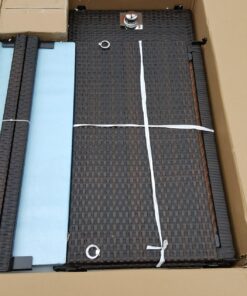 Outland Living 401 Series - 44-Inch Outdoor Propane Gas Fire Table, Espresso Brown/Rectangle 50 71O26354zhL