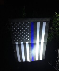 ERT Thin Blue Line Garden Flag Double sided 12.5 x 18 Inch Police Flag American Flag Made by Oxford lawn decoration 34 71O2cttuX7L