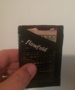 Flowfold Recycled Sailcloth Minimalist Card Holder Durable Slim Wallet Front Pocket Wallet, Card Holder Wallet Made in USA Black Sailcloth 30 71O2eYyVKkL