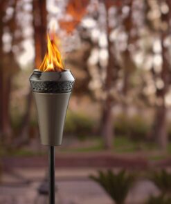 TIKI Brand Island King Outdoor TIKI Torch for Backyard, Patio and Garden, Metal Brown - 65 Inch, 1120129 Gun Metal 25 71O3EEAbvLL