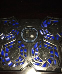 Tree New Bee High Performance Gaming Laptop Cooling Pad for 15.6-17-Inch Laptops with (4 Fans) Four 120mm Fans at 1200 RPM, Black (TNB-K0025) K25 with 4 Fans 47 71O3Qy5Eh5L