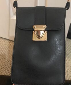 Small Crossbody Phone Purse Luxury Leather Travel Shoulder Pouch Wallet Case Bag Black 12 71O3Ut4tYvL