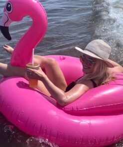 JOYIN Inflatable Flamingo Tube, Pool Float, Fun Beach Floaties, Swim Party Toys, Summer Pool Raft Lounge for Adults & Kids, with 2 Cup Holders and Head Rest 41 71O3o0k0SL