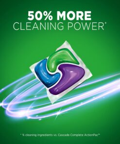 Cascade Platinum Dishwasher Pods, Dishwasher Detergent Pod, Dishwasher Soap Pod, Actionpacs Dish Washing Pod, Lemon, 62 Count Dishwasher Detergent Pods 62 Count (Pack of 1) 26 71O3xQQ9a9S