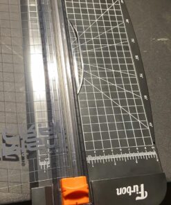 Firbon A4 Paper Cutter 12 Inch Titanium Paper Trimmer Scrapbooking Tool with Automatic Security Safeguard and Side Ruler for Craft Paper, Coupon, Label and Cardstock (Black) 1-black 49 71O3zkooPL