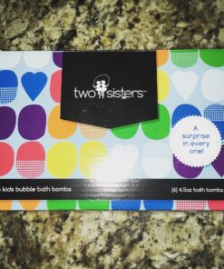 Two Sisters Bath Bombs for Kids with Surprise Toys Inside, 6 Bubble Bath Bombs with Kid Toy Suprises, Gentle and Kids Safe, Ideal Birthday Gift for Boys & Girls 6-pack Surprise 57 71O5TSNpqaL
