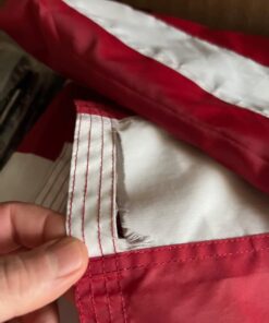 American Flags for Outside 3x5 - USA Flag Co. American Flag 3x5 Heavy Duty Outdoor Made in USA with Embroidered Stars and Sewn Stripes, This US Flag is an American Made Flag 3 by 5 Foot 39 71O5hGCHbDL