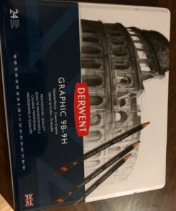 Derwent Graphic Pencils, Metal Tin, 24 Count (34202) 24 Count (Pack of 1) 39 71O6ZrKYi7L