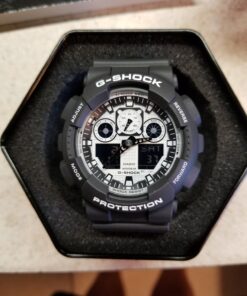 Casio G-Shock GA-100BW-1A White and Black Series Luxury Watch - Black/One Size 46 71O7heyDvWL