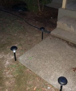 GardenBliss Best Solar Lights for Outdoor Pathway, 10 Brightest Light Set for Walkway, Patio, Path, Lawn, Garden, Yard Decor, Double Waterproof Seal, Large Led Landscape Outside Post Lighting Lamps Pack of 10 - White Light 37 71O892IkmWL