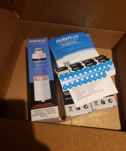 PUREPLUS DA29-00020B Replacement for Samsung DA29-00020A/B, DA29-00020B-1, RF28HMEDBSR, RF263BEAESR, RFG297HDRS, HAF-CIN/EXP, RF4287HARS, RF28HFEDBSR, 469101, RWF0700A Refrigerator Water Filter, 4PACK 50 71O8Jy0QPL
