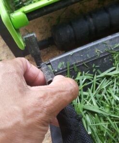 Greenworks 16-Inch Reel Lawn Mower with Grass Catcher 25052,Black/Green, 47"D x 22"W x 29.75"H 16" Reel Mower 65 71O9HAt19xL