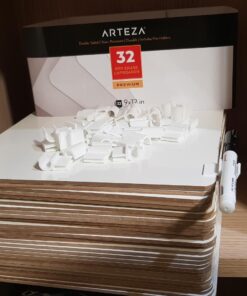 ARTEZA Mini White Boards (32 Pack), 9x12 inch Dry Erase Boards, Double-Sided Dry Erase Lapboards, Back to School Supplies for Classroom, College, Students, Teachers, and Office Applications 32 Pack 15 71OAaeipRlL