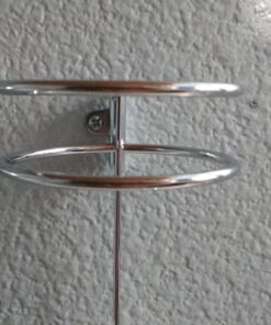 mDesign Steel Over Cabinet Door Hair Care, Hot Styling Tool Organizer Storage Basket for Hair Dryer, Flat Irons, Curling Wands, Straighteners, Space Saving, 3 Sections -Concerto Collection - Chrome 39 71OAjFGXymL