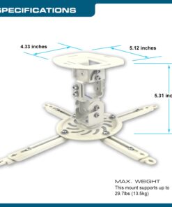 QualGear Qg-PM-002-Wht-S Projector Ceiling Mount Accessory , White 28 71OAtlw4HqL