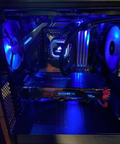 Fractal Design Meshify C - Compact Computer Case - High Performance Airflow/Cooling - 2X Fans Included - PSU Shroud - Modular Interior - Water-Cooling Ready - USB3.0 - Tempered Glass - Blackout Black Dark TG 56 71OCIjDmRIL