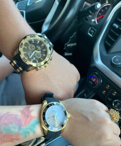 Invicta Women's 0489 Angel Collection Cubic Zirconia-Accented Watch With Black Silicone Band 51 71ODNRrKNsL