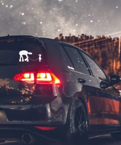 Girl Walking Robot Sticker Decal Notebook Car Laptop 8" x 4" (White) 22 71ODcLZh0 L