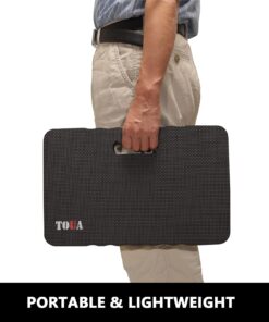 Large Kneeling Pad, High Density Foam Support Knee with Thick Kneeling Mat 17.8"x11"x1.5", Kneeler Pads for Work Gardening, Baby Bath, Yoga, Pray, Exercise, Fitness, 1 Pack BLACK 14 71ODnc8m7PL