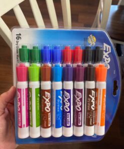 EXPO Low Odor Dry Erase Markers, Chisel Tip, Assorted Colors, 16 Pack 16 Count (Pack of 1) 48 71ODovbVm5L