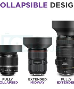 58MM Altura Photo Collapsible Rubber Lens Hood for Camera Lens with 58MM Filter Thread 16 71OE6t7tpnL