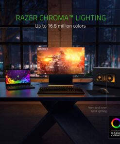Razer Core X Chroma Aluminum External GPU Enclosure (eGPU): Compatible with Windows & MacOS Thunderbolt 3 Laptops, NVIDIA/AMD PCIe Support, 700W PSU, 4X USB 3.1, 1x Gbit Ethernet, Chroma RGB, Black Classic Black eGPU 29 71OEyQMa4aL