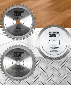ROTORAZER SAW Platinum Compact Circular Saw Set - Extra Powerful - Deeper Cuts! DIY Projects - Cut Drywall, Tile, Grout, Metal, Pipes, PVC, Plastic, and Copper. AS SEEN ON TV! 10 71OEzRVoyoL