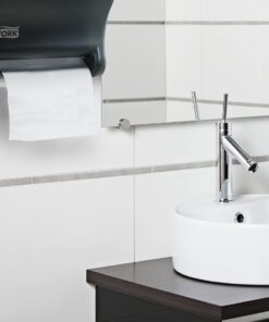 Tork Hand Towel Roll White H21, Universal, 100% Recycled Fiber, 6 Rolls x 800 ft, RB8002 800 Foot (Pack of 6) 15 71OF2LtlmFL