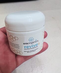 Era Organics Microdermabrasion Facial Scrub & Face Exfoliator - Spa Quality Exfoliating Mask with Manuka Honey Walnut Moisturizing Exfoliant for Dry Skin, Blackheads Wrinkles (2 oz) 2 Ounce (Pack of 1) 34 71OFo130BjL 2