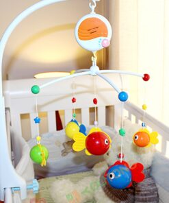 Fisca Baby Musical Crib Mobile, Infant Bed Decoration Toy Hanging Rotating Bell with Melodies Dual Purpose (Mobile & Bath Toy) 26 71OG2MIFm5L 2