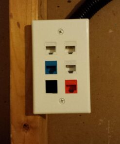 Cable Matters UL Listed 10-Pack RJ45 Keystone Jack, Cat6 Keystone Jacks in Blue 21 71OGYPKW7cL