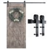 SMARTSTANDARD 6.6 Feet Heavy Duty Sturdy Sliding Barn Door Hardware Kit -Smoothly and Quietly -Easy to Install -Includes Step-by-Step Installation Instruction Fit 40" Wide Door Panel (J Shape Hanger) 14 71OH3jCFYYL