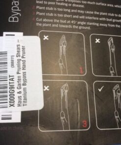 Haus & Garten ClassicPRO 8.5" Bypass Pruning Shears - Premium Garden Shears - Use As Gardening Shears, Garden Clippers, Handheld Heavy-Duty Professional Pruning Shears For Gardening & Pruning Scissors 54 71OHDR0wiZL