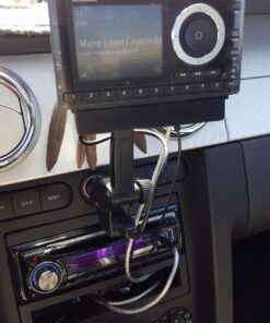 ChargerCity Dual USB Sirius XM Satellite Radio Car Truck Lighter Socket Mount w/Tilt Adjust & PowerConnect Cable Adapter for Onyx Plus EZR EZ Lynx Stratus Starmate Xpress (Vehicle Dock NOT Included) 46 71OHLuiHlkL