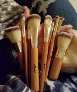 Matto Makeup Brushes 9-Piece Makeup Brush Set Foundation Brush with Travel Makeup Bag 48 71OHVSTrW5L