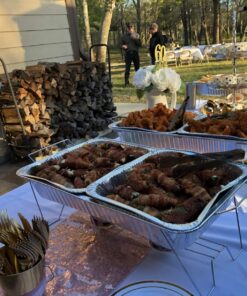 Tiger Chef Chafing Dish Buffet Set Disposable - Full Size Disposable Wire Chafer Stand Kit - 30-Piece Catering Set for Parties Includes Chafer Pans Disposable Serving Utensils 15 71OHaAi6a1L