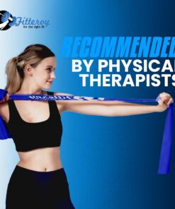 Therapy Resistance Exercise Stretch Bands with Door Anchor & Instruction Sheet. Use for Strength Training, Pilates, & Rehab 16 71OHfFM6UL