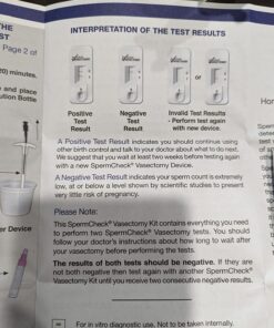 SpermCheck Vasectomy Home Test Kit - Check Sperm Count Post Vasectomy - 2 Pack - Easy to Read, Private - 98% Accuracy - FSA HSA Eligible - FDA Cleared 38 71OIB2W7eFL