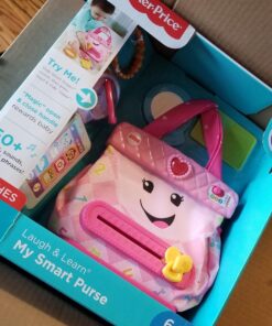 Fisher-Price Smart Purse Learning Toy with Lights Music and Smart Stages Educational Content for Babies and Toddlers, Pink 37 71OJOtyjgL